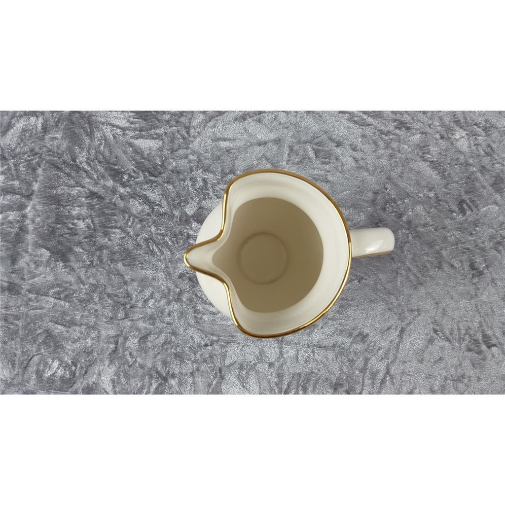 [458118445] Milchkännchen Goldrand 9,2 cm Sevelen Rheintal Suisse Elfenbein gebraucht - sehr gut Bild 5