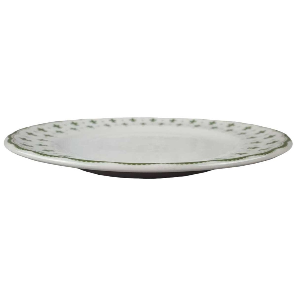 [458118457] Kuchenteller Dessertteller 19,5 cm Winterling Röslau grüne stilisierte Lilie gebraucht - gut Bild 2
