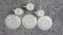 [2118797] 3er Set Untertasse Kaffeetasse mit Tasse Winterling Röslau grüne stilisierte Lilie gebraucht - akzeptabel Bild 5