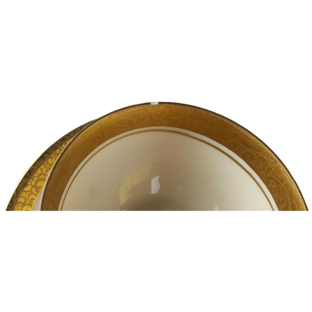 [458118473] Mokkatasse mit Untertasse Tasse Espressotasse Golddekor Kaiser Porzellan Alka Kunst Bavaria gebraucht - akzeptabel Bild 2