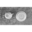 [458118481] Kaffeetasse mit Untertasse Tasse Flirt bunte Randbordüre gebraucht - gut Bild 4