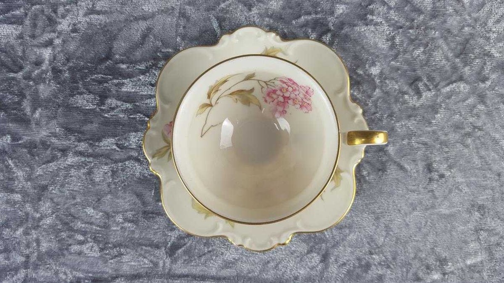 [458118490] Tasse Espressotasse Goldrand Hutschenreuther Elfenbein Beige Selb gebraucht - akzeptabel Bild 3