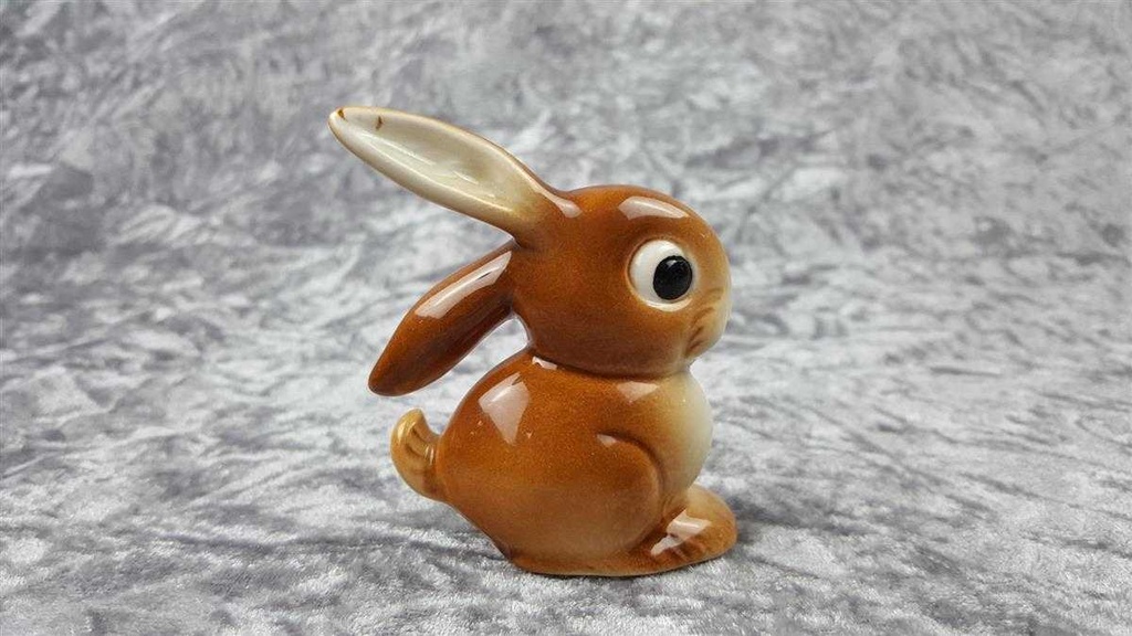 [458118526] Figur Goebel Tier hellbraun Hase Osterhase gebraucht - sehr gut Bild 3