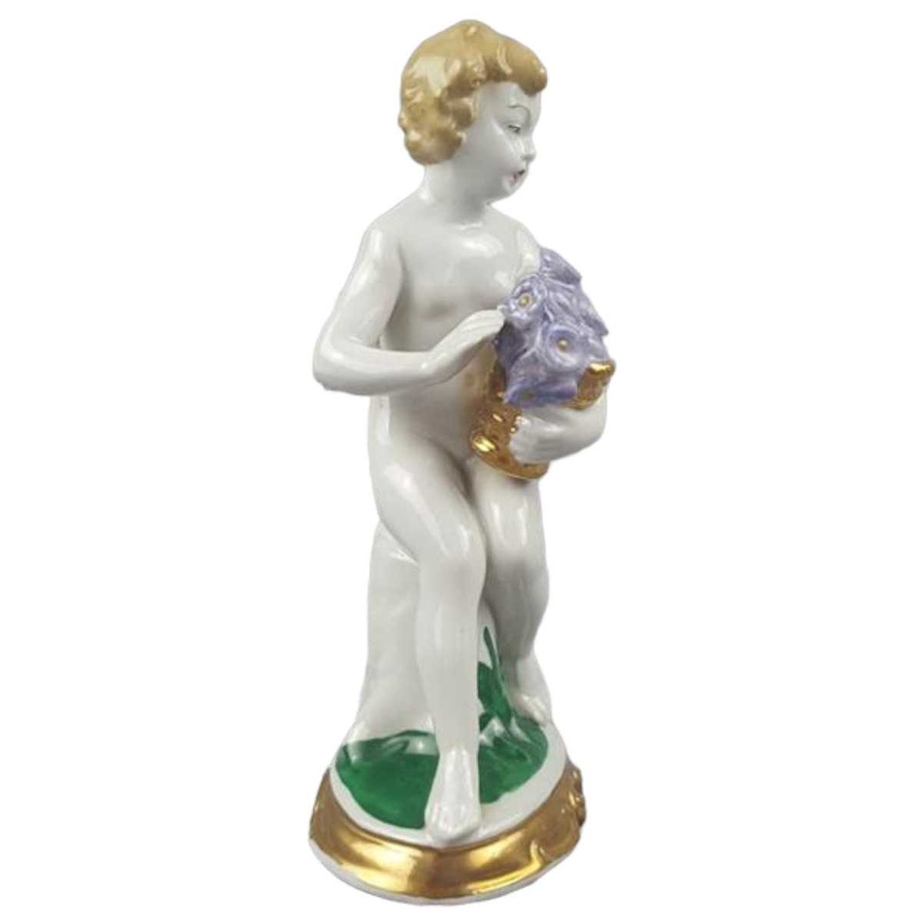 [458118541] Figur Wagner & Apel Einzelteile 1840 Jahreszeiten Frau Dame mit Blumen gebraucht - sehr gut Bild 2