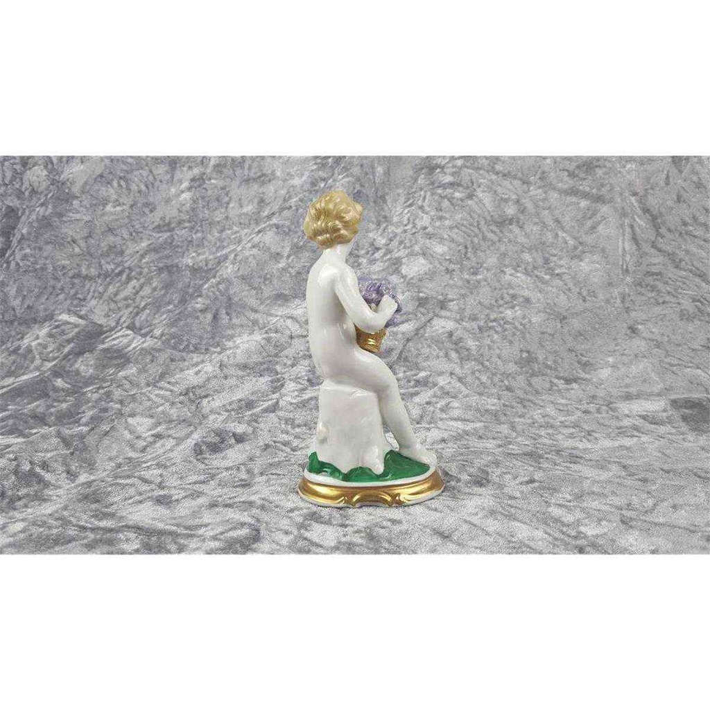 [458118541] Figur Wagner & Apel Einzelteile 1840 Jahreszeiten Frau Dame mit Blumen gebraucht - sehr gut Bild 3