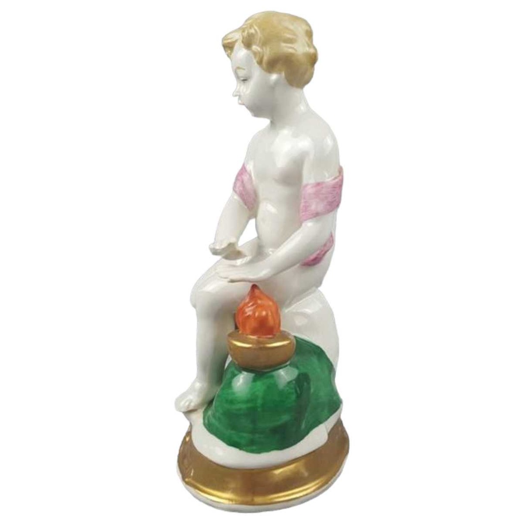 [458118542] Figur Wagner & Apel Einzelteile 1843 Jahreszeiten Frau Dame am Feuer gebraucht - gut Bild 2
