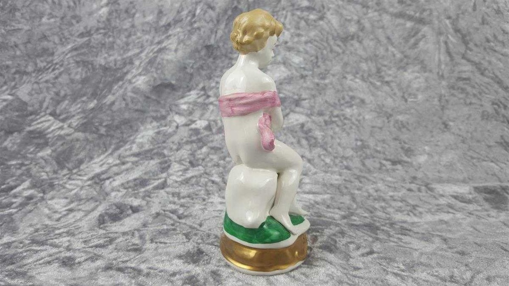 [458118542] Figur Wagner & Apel Einzelteile 1843 Jahreszeiten Frau Dame am Feuer gebraucht - gut Bild 4