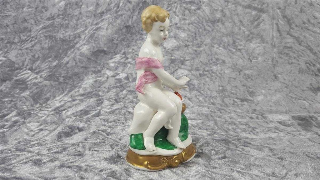 [458118542] Figur Wagner & Apel Einzelteile 1843 Jahreszeiten Frau Dame am Feuer gebraucht - gut Bild 5