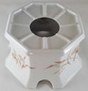 [45811859] Stövchen Villeroy & Boch Gallo Leonardo Coriander Feldblüten Braun gebraucht - neuwertig Bild 5