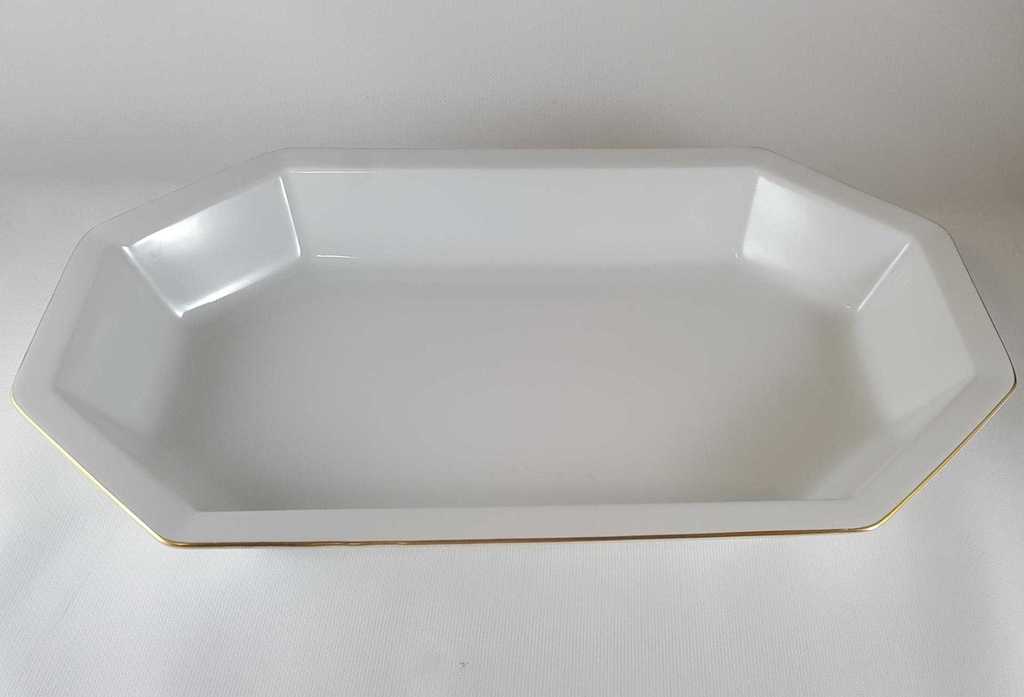 [2118803] Auflaufform Goldrand Rosenthal Polygon Weiß gebraucht - sehr gut Bild 3
