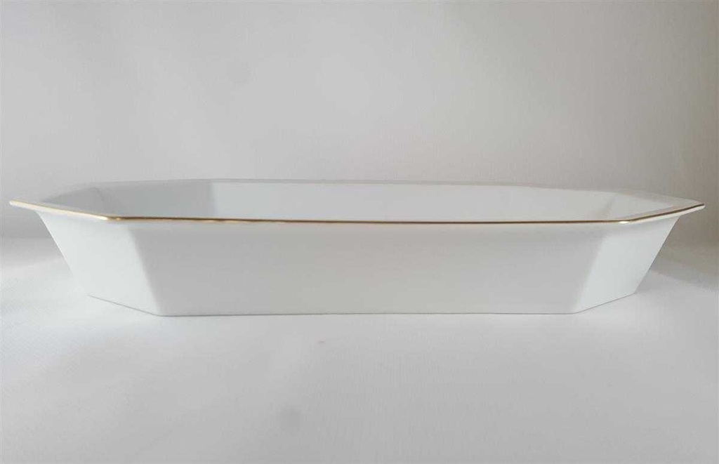 [2118803] Auflaufform Goldrand Rosenthal Polygon Weiß gebraucht - sehr gut Bild 4