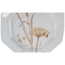 [45811861] Kuchenteller Dessertteller Frühstücksteller 20,5 cm Villeroy & Boch Gallo Leonardo Coriander Feldblüten Braun gebraucht - neuwertig Bild 2