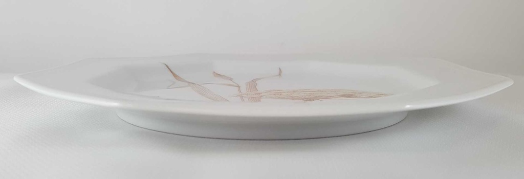 [45811861] Kuchenteller Dessertteller Frühstücksteller 20,5 cm Villeroy & Boch Gallo Leonardo Coriander Feldblüten Braun gebraucht - neuwertig Bild 3