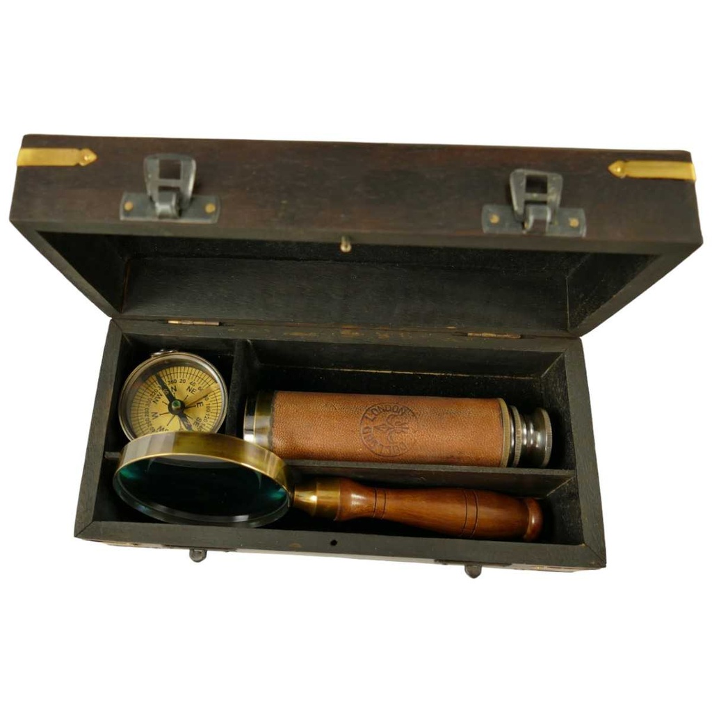 [LA-39789] Nautik-Set Messing Bild 2