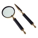 [LA-39823] Brieföffner und Lupe Messing/Leder Set L 26 cm Bild 3
