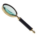 [LA-39823] Brieföffner und Lupe Messing/Leder Set L 26 cm Bild 4