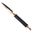 [LA-39823] Brieföffner und Lupe Messing/Leder Set L 26 cm Bild 8