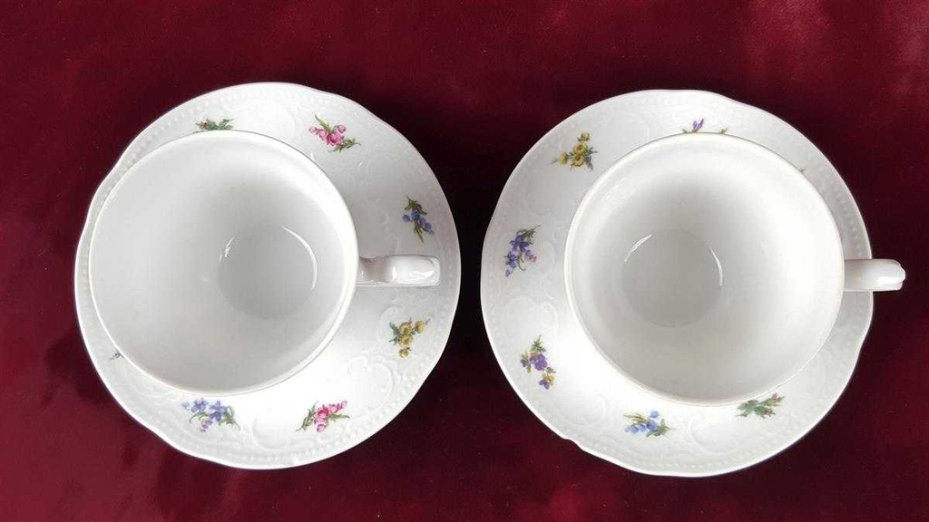 [2118804] 2er Set Untertasse Kaffeetasse mit & Seltmann Weiden Wien Streublume 26483 gebraucht - akzeptabel Bild 6