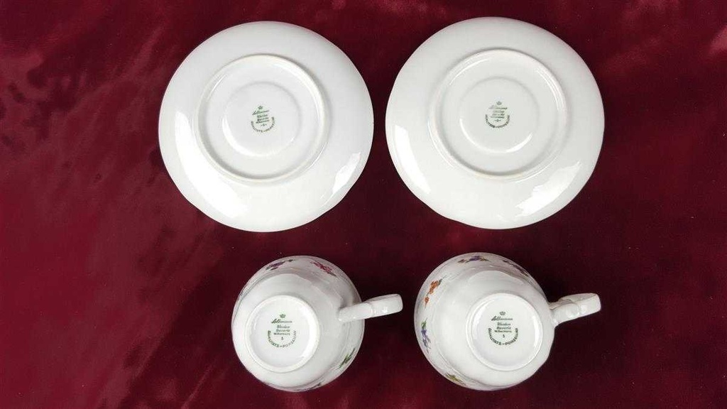 [2118804] 2er Set Untertasse Kaffeetasse mit & Seltmann Weiden Wien Streublume 26483 gebraucht - akzeptabel Bild 8