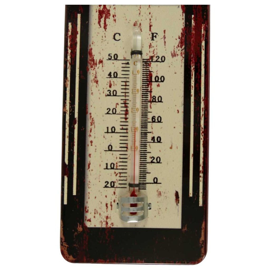 [LA-40089] Eisen Thermometer Antik-Stil H 29x10 cm Bild 2