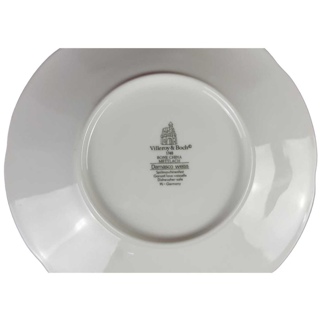 [458118681] Untertasse für Kaffee 19,4 cm Villeroy & Boch Damasco Weiß Bild 2