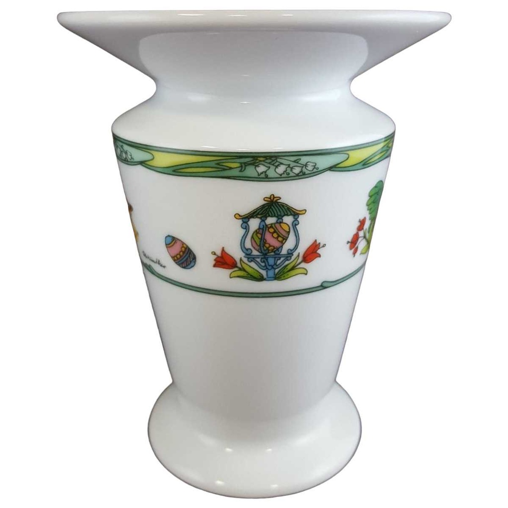 [4581188] Tischvase 11,3 cm Hutschenreuther Louvre Osterdekor gebraucht - sehr gut Bild 2