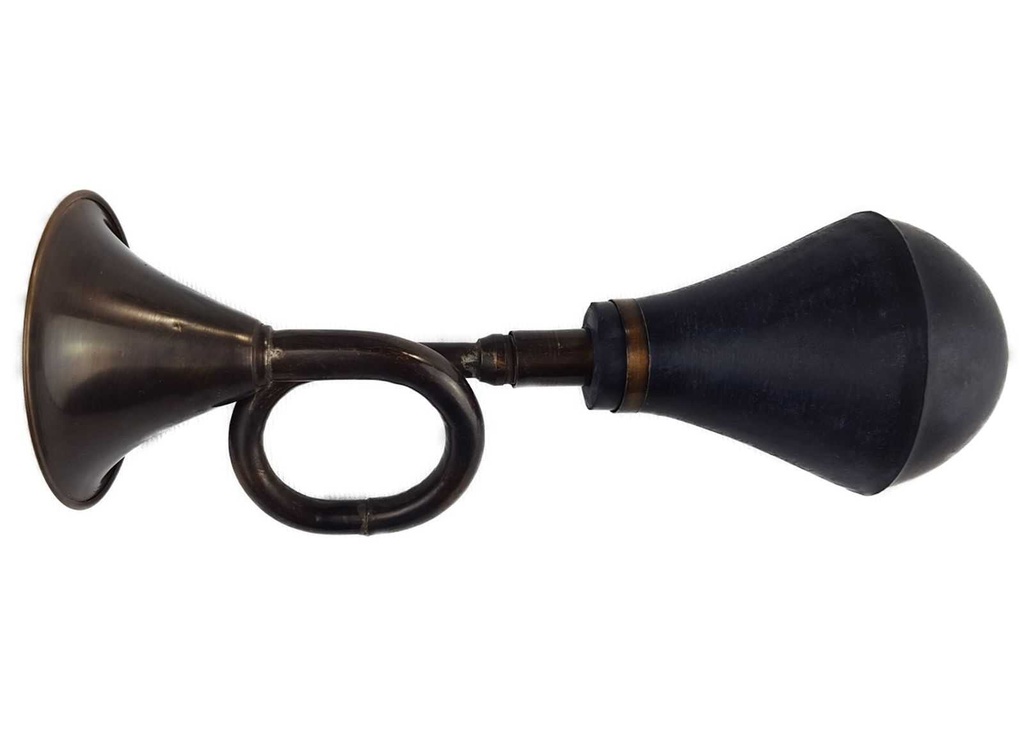 [LA-42735] Autohupe Ballhupe Oldtimerhupe Fanhupe Autohorn Tröte Messing brüniert Nostalgie Bild 2