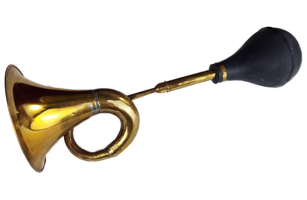 [LA-42739] Autohupe Ballhupe Oldtimerhupe Fanhupe Autohorn Tröte Messing L 44 cm Bild 2