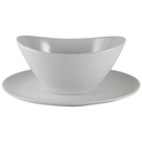 [45811895] Sauciere mit Teller 1tlg Seltmann Weiden Monika Uni Weiß gebraucht - gut Bild 2