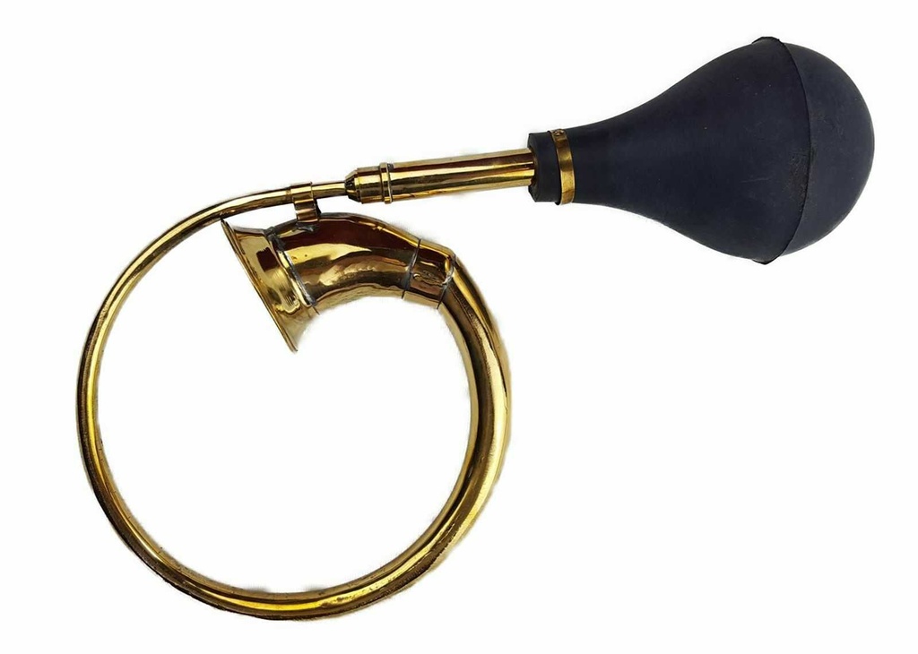 [LA-42742] Autohupe Ballhupe Oldtimerhupe Fanhupe Autohorn Tröte groß Messing Bild 2
