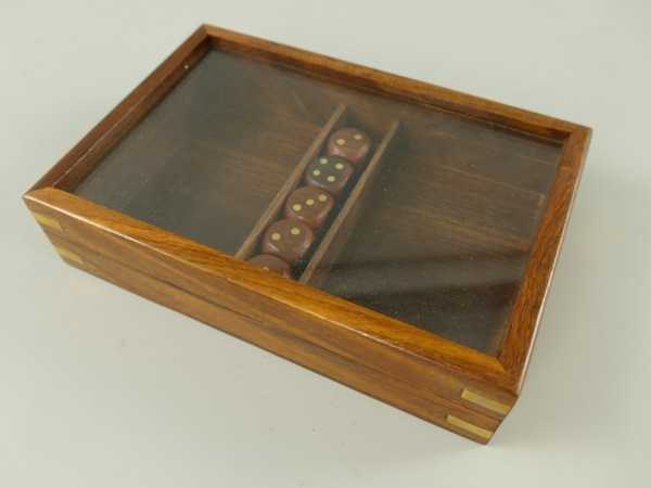 [LA-42788] Holzbox Holzschatulle Schmuckbox Schmuckschatulle für Spielkarten Holz #42788 Bild 4