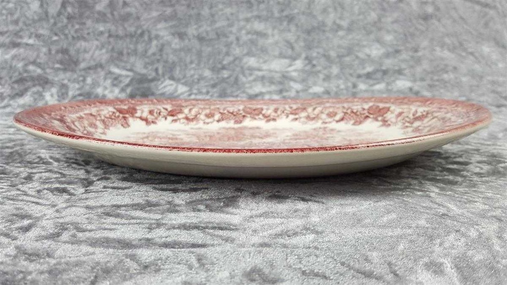 [458118995] Fleischplatte Steakplatte 29,5x23,3 cm English Ironstone Tableware (EIT) EIT England Motiv: Schaefer Rot gebraucht - sehr gut Bild 3