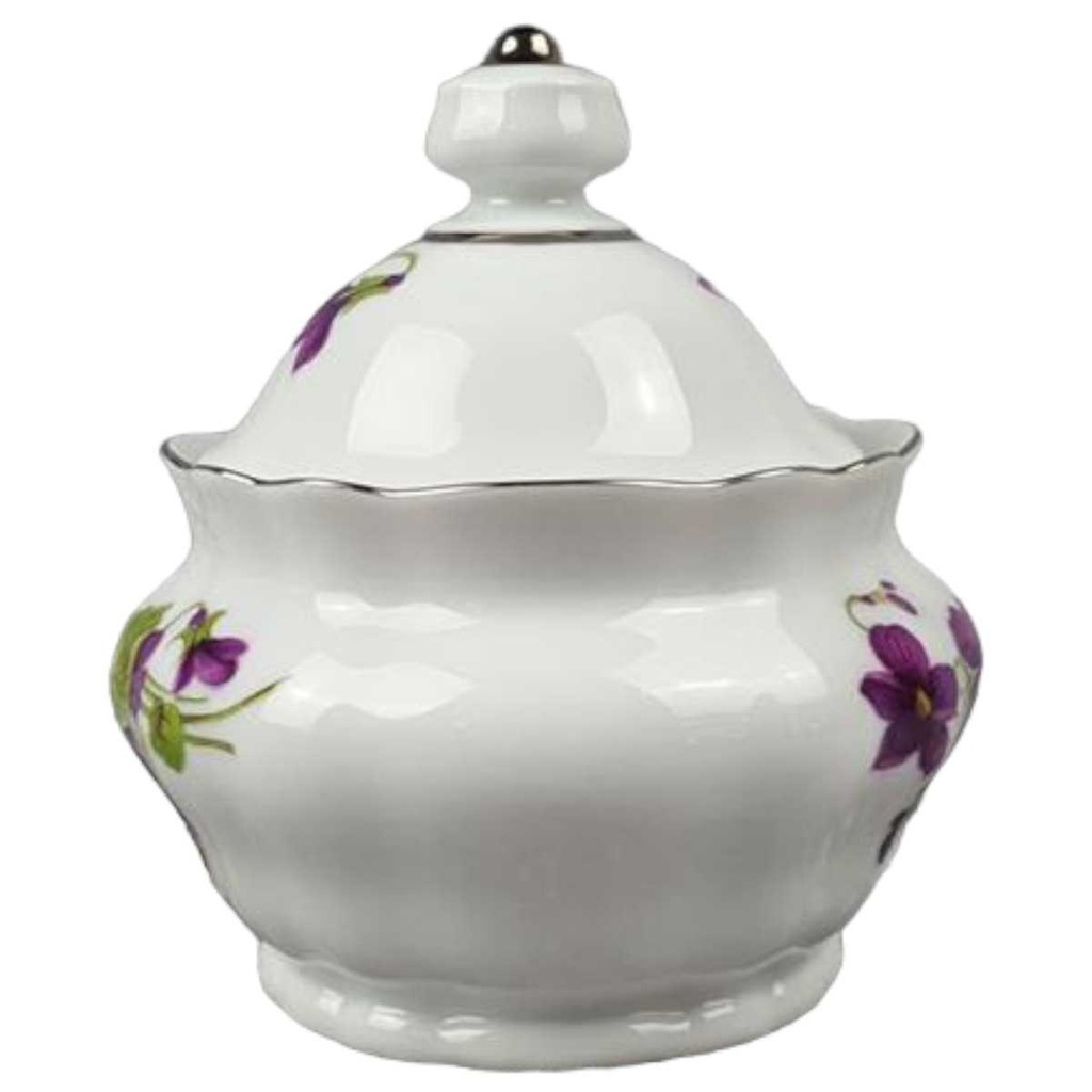 [458119003] Zuckerdose Winterling Marktleuthen lila Blume Veilchen Silberrand gebraucht - sehr gut Bild 2