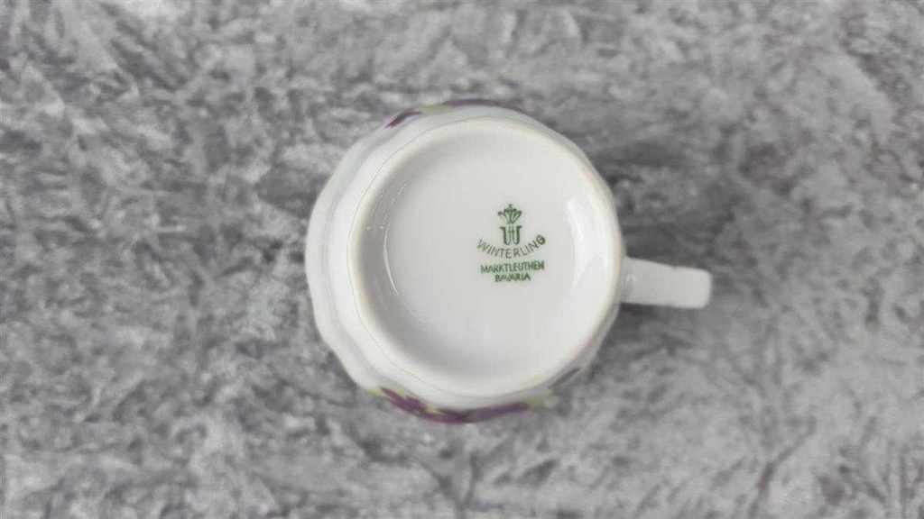 [458119004] Milchkännchen Winterling Marktleuthen lila Blume Veilchen Silberrand gebraucht - sehr gut Bild 4