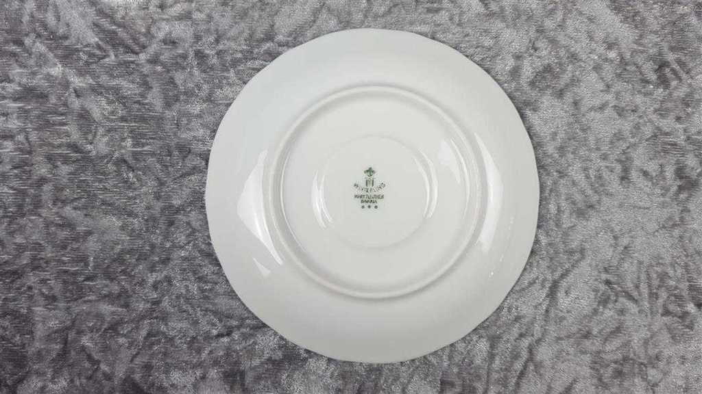 [458119006] Untertasse für Kaffee 13,9 cm Winterling Marktleuthen lila Blume Veilchen Silberrand gebraucht - gut Bild 4