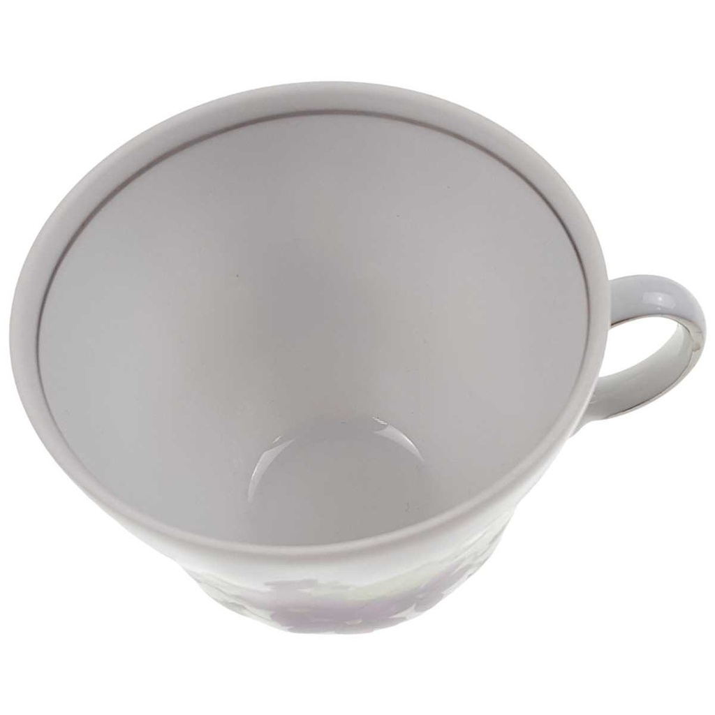 [458119007] Kaffeetasse Tasse Winterling Marktleuthen lila Blume Veilchen Silberrand gebraucht - sehr gut Bild 2