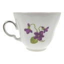 [458119007] Kaffeetasse Tasse Winterling Marktleuthen lila Blume Veilchen Silberrand gebraucht - sehr gut Bild 3