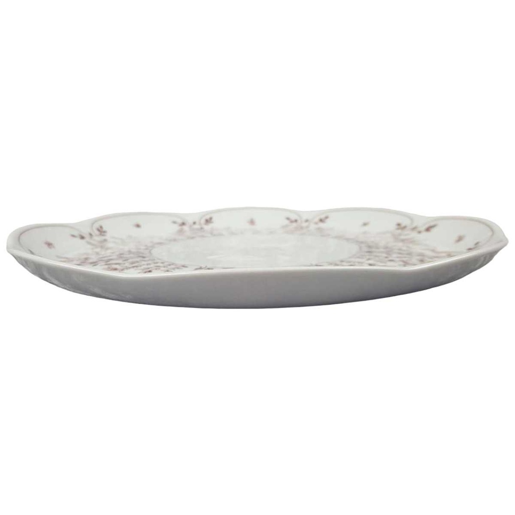 [458119012] Speiseteller Essteller 24,4 cm Tirschenreuth Fleur Blätterzauber Braun gebraucht - gut Bild 2
