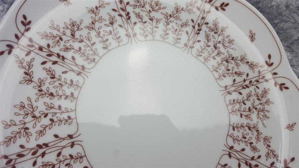 [458119012] Speiseteller Essteller 24,4 cm Tirschenreuth Fleur Blätterzauber Braun gebraucht - gut Bild 3