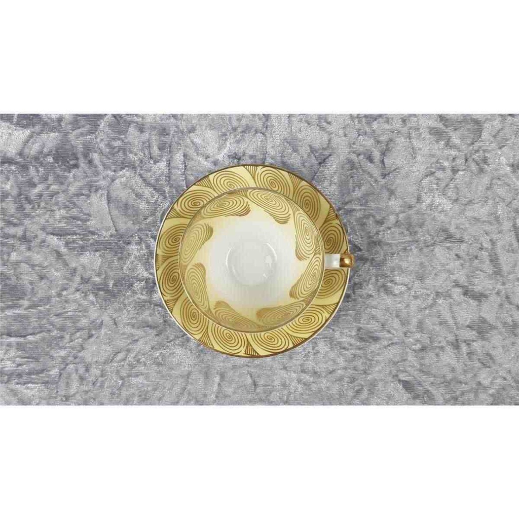 [458119022] Mokkatasse mit Untertasse Tasse Espressotasse Golddekor Schlottenhof U.S.Zone Bavaria gebraucht - gut Bild 4