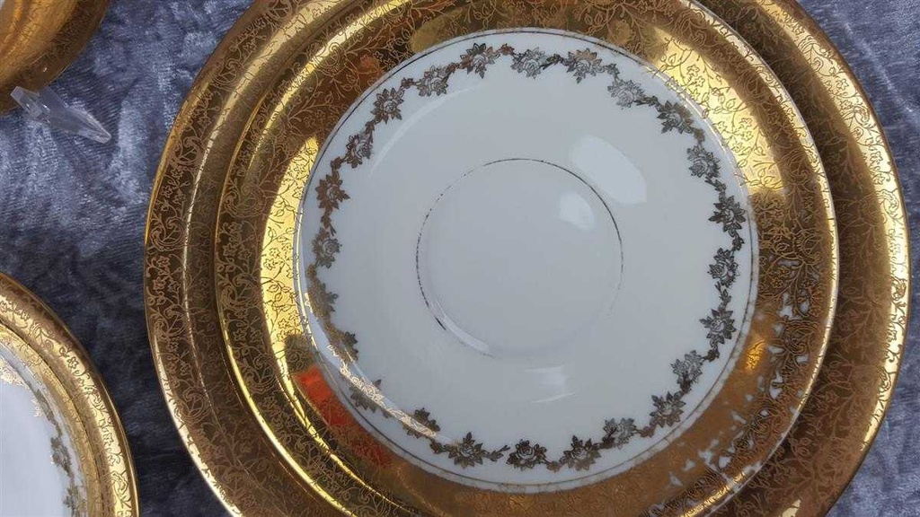[458119024] Sammelgedeck Golddekor Hertel Jacob Rehau Blumen Bavaria gebraucht - akzeptabel Bild 7