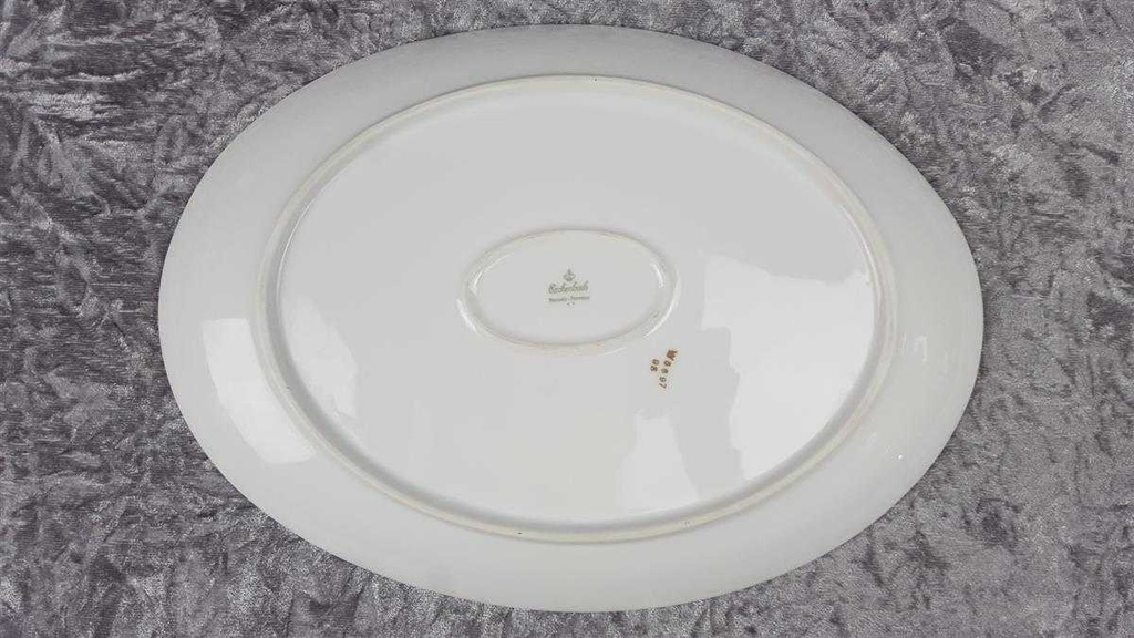 [458119028] Fleischplatte Steakplatte Goldrand 31,8x23 cm Eschenbach Alte Formen W5697 gebraucht - gut Bild 3