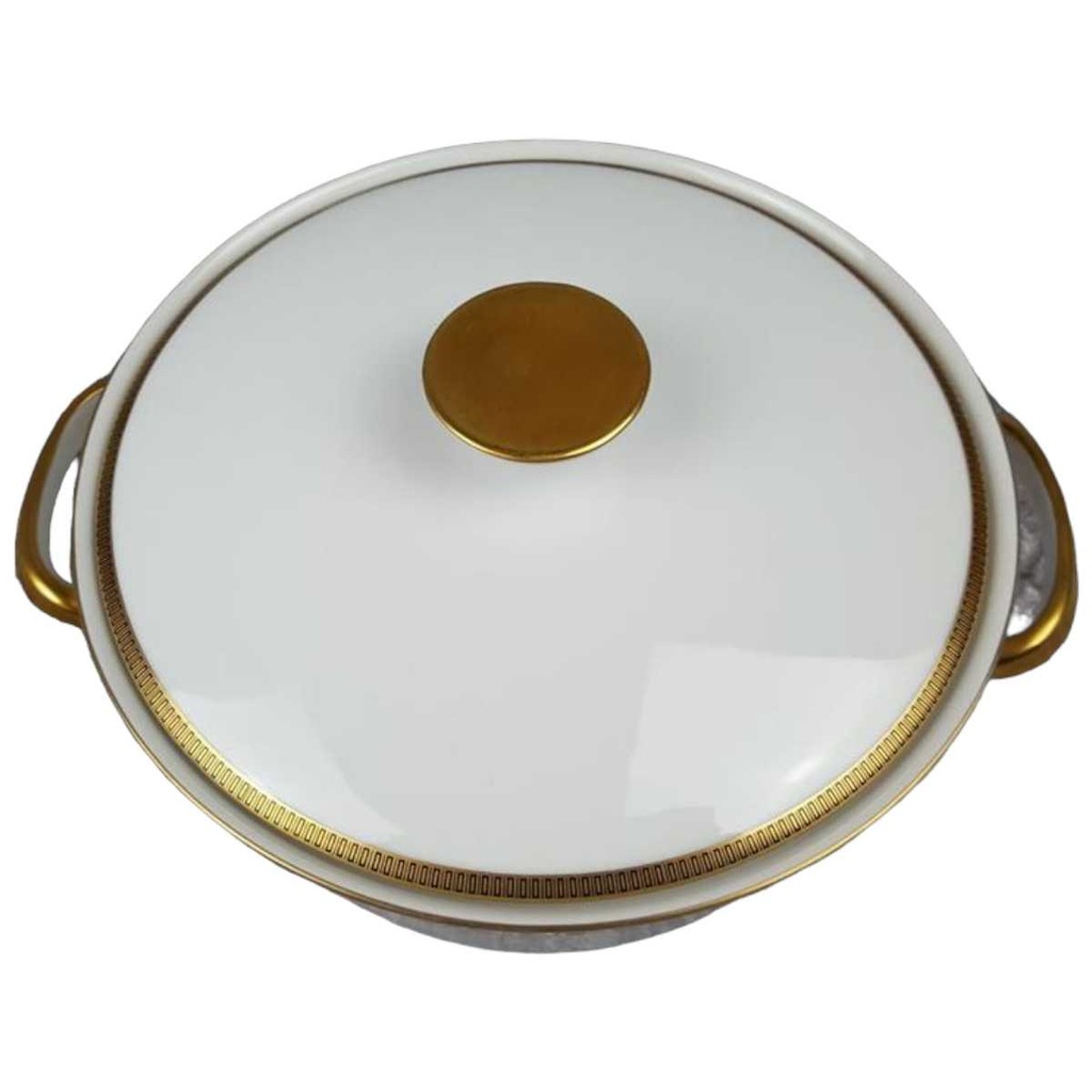 [458119029] Schüssel Ragoutterrine Servierschüssel Goldrand 1,5 L Eschenbach Alte Formen W5697 gebraucht - gut Bild 2