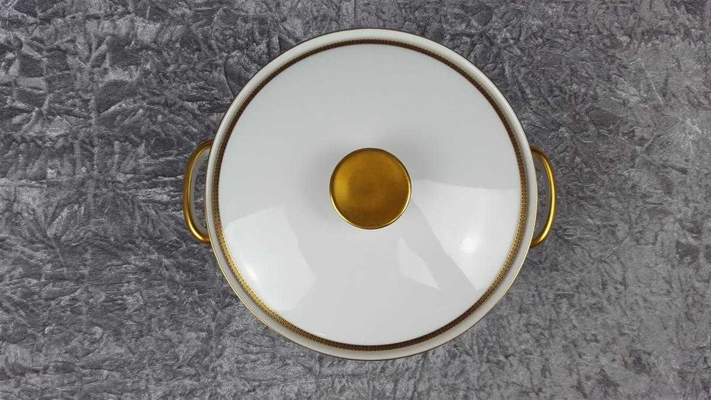 [458119029] Schüssel Ragoutterrine Servierschüssel Goldrand 1,5 L Eschenbach Alte Formen W5697 gebraucht - gut Bild 3
