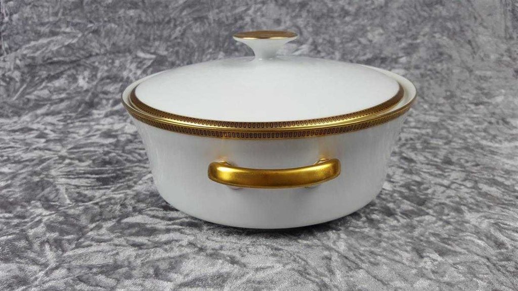 [458119029] Schüssel Ragoutterrine Servierschüssel Goldrand 1,5 L Eschenbach Alte Formen W5697 gebraucht - gut Bild 5