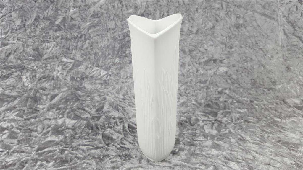 [458119032] Vase Blumenvase mit Signatur 20,1 cm AK Kaiser Porzellan Weiß M.Frey gebraucht - sehr gut Bild 4