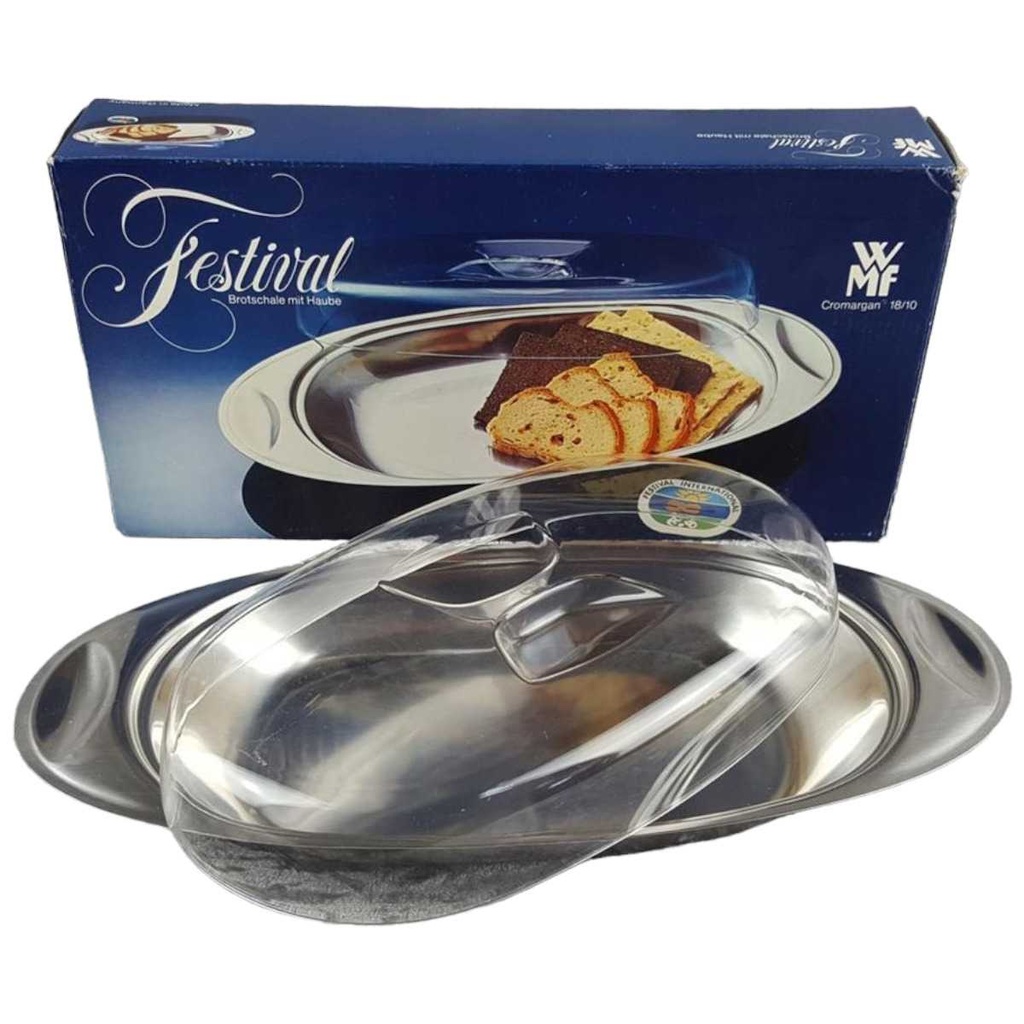 [458119042] Servierplatte Brotschale mit Haube OVP WMF gebraucht - gut Bild 2