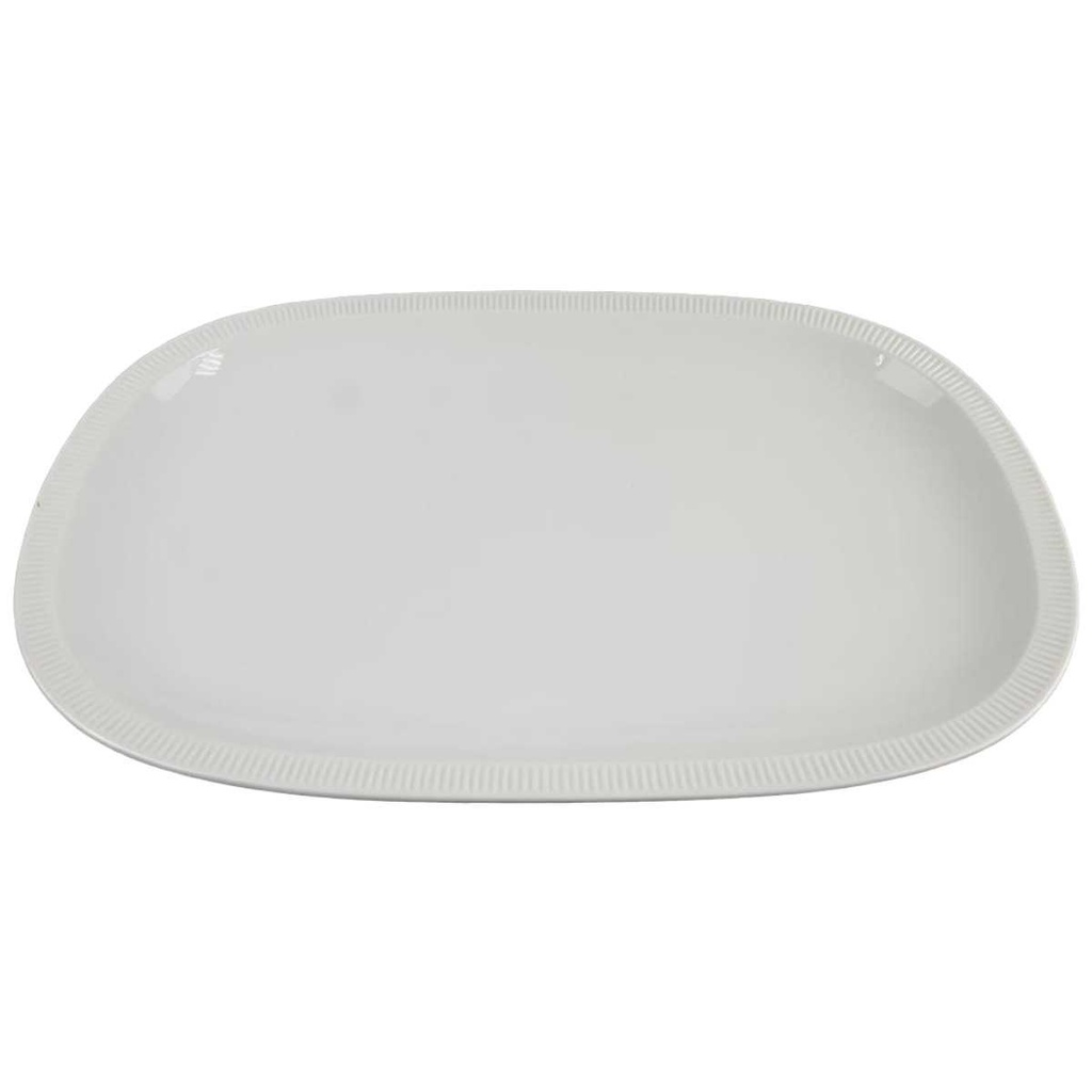 [458119047] Servierplatte Fleischplatte groß 42,5x28,2 cm Arzberg Form 2075 Secunda Athena Weiß gebraucht - gut Bild 2