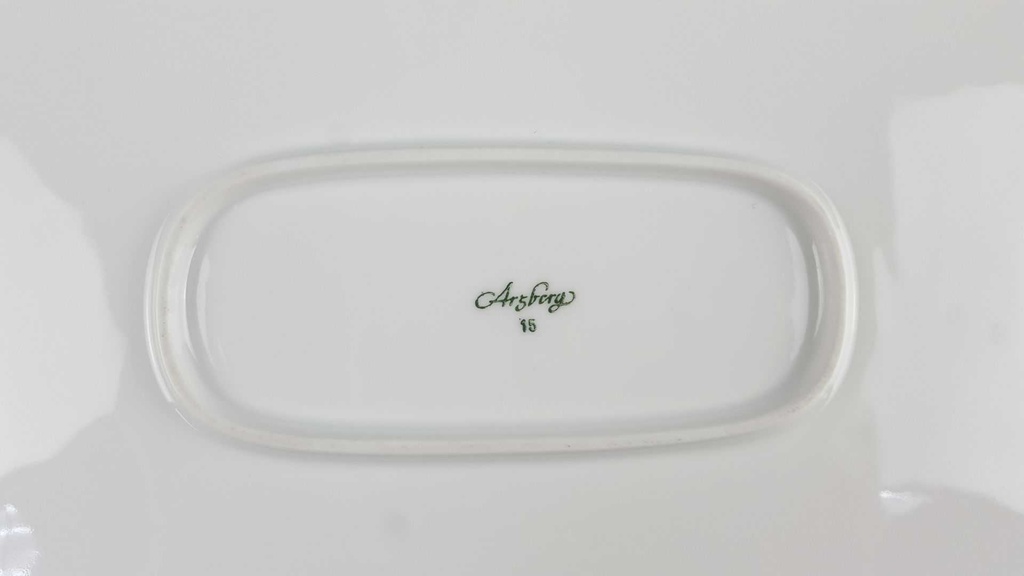 [458119047] Servierplatte Fleischplatte groß 42,5x28,2 cm Arzberg Form 2075 Secunda Athena Weiß gebraucht - gut Bild 7