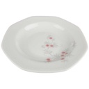 [458119053] Suppenteller Teller 22,3 cm Schirnding Bavaria Paris Blumendekor Rosa Grau Blumen gebraucht - sehr gut Bild 2